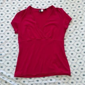 SAKS FIFTH AVENUE SIZE LARGE PINK BLOUSE